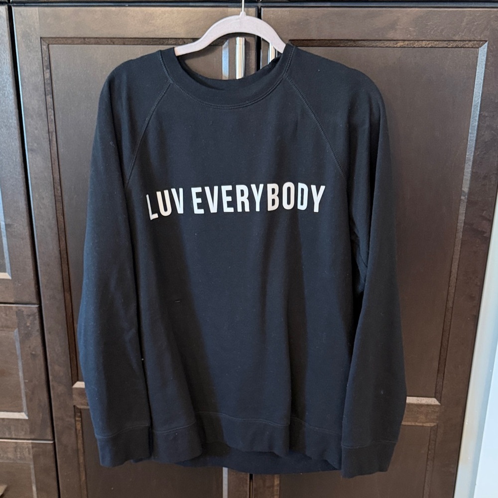 Brunette The Label Black Sweatshirt with Bold Print